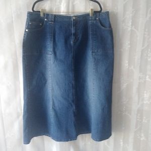 Cato women size 22 denim skirt